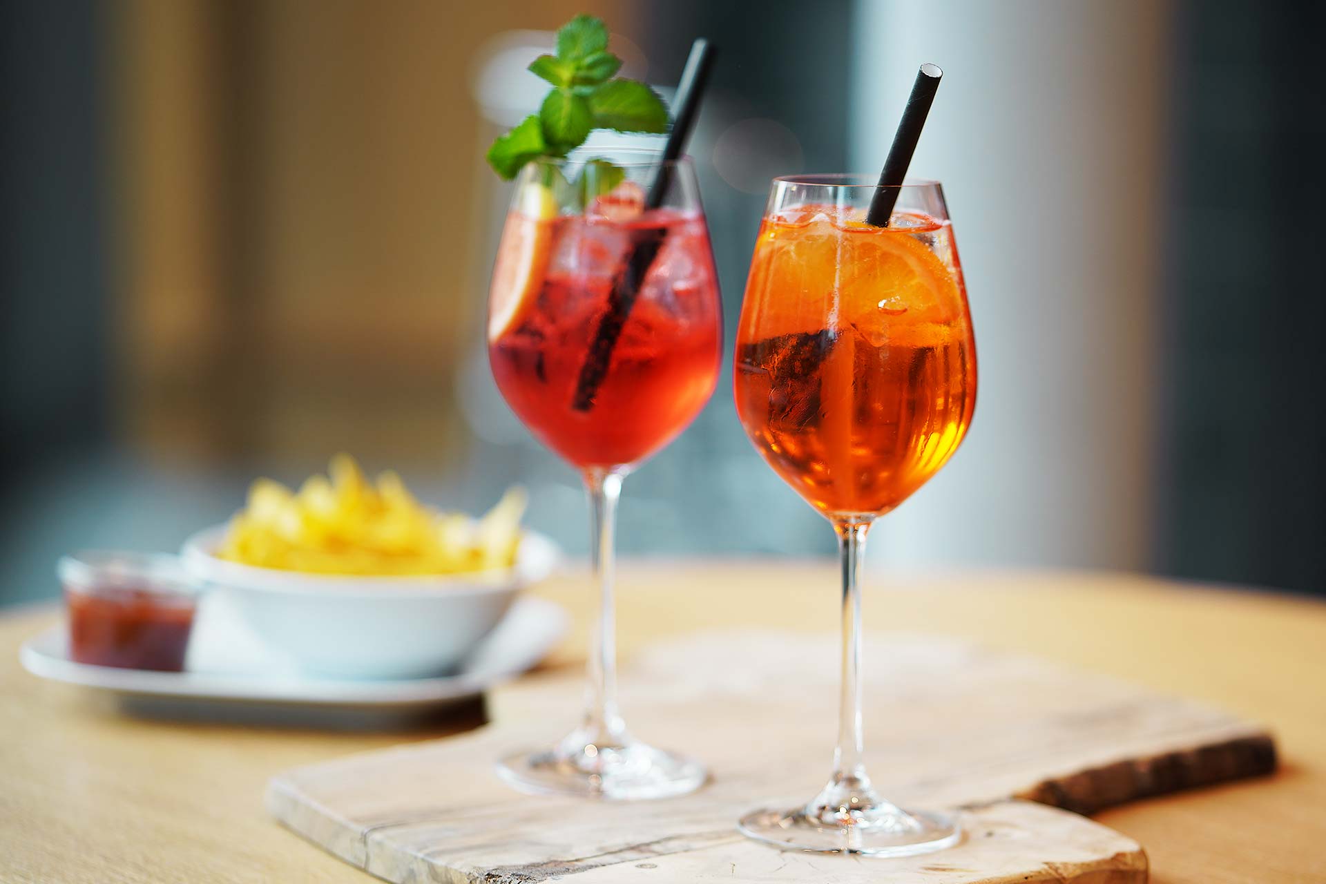 Grosses Angebot an Cocktails, Mocktails und Apéro-Drinks