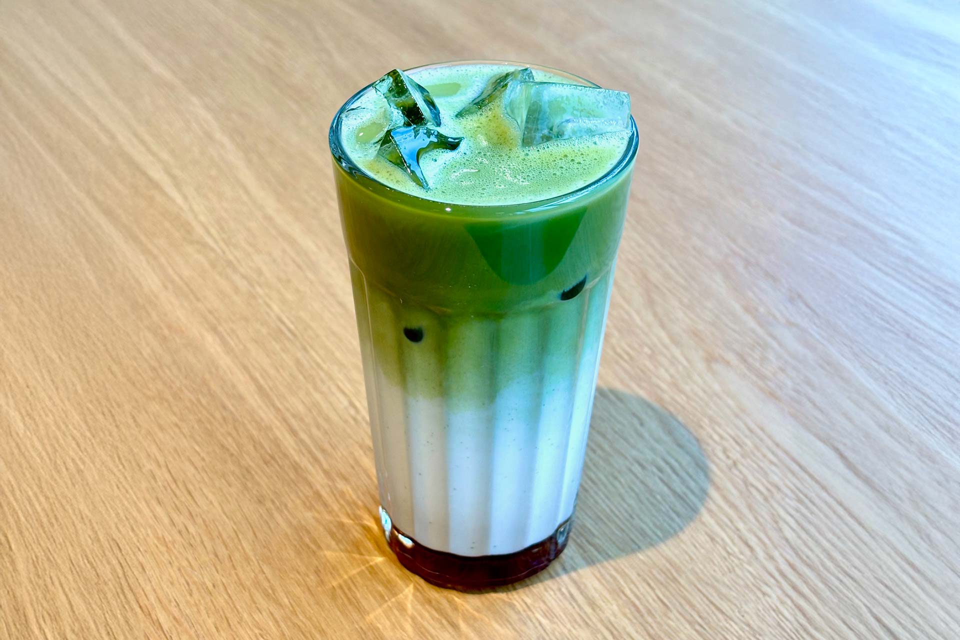 Iced Matcha, frisch zubereitet